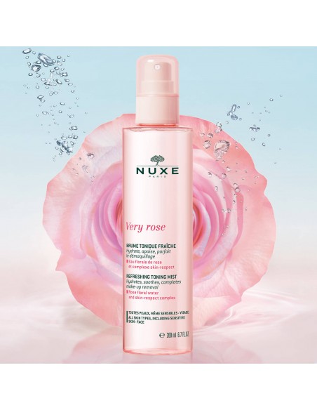 NUXE VERY ROSE BRUMA TONIFICANTE  REFRESCANTE 200ML NUXE VERY ROSE BRUMA TONIFICANTE  REFRESCANTE 200ML