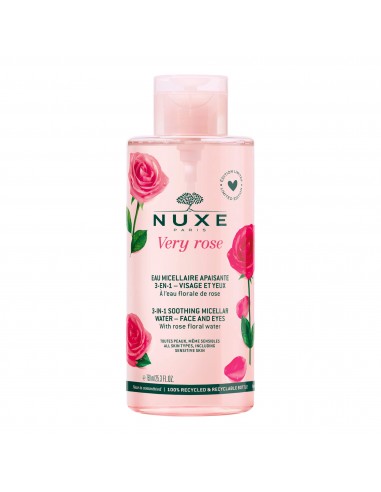 NUXE VERY ROSE AGUA MICELAR ROSTRO 3 EN 1 750 ML