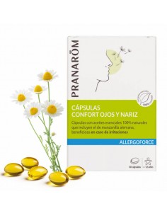 PRANAROM ALLERGOFORCE CÁPSULAS CONFORT OJOS Y NARIZ 30 CAP