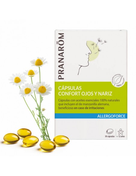 PRANAROM ALLERGOFORCE CÁPSULAS CONFORT OJOS Y NARIZ 30 CAP