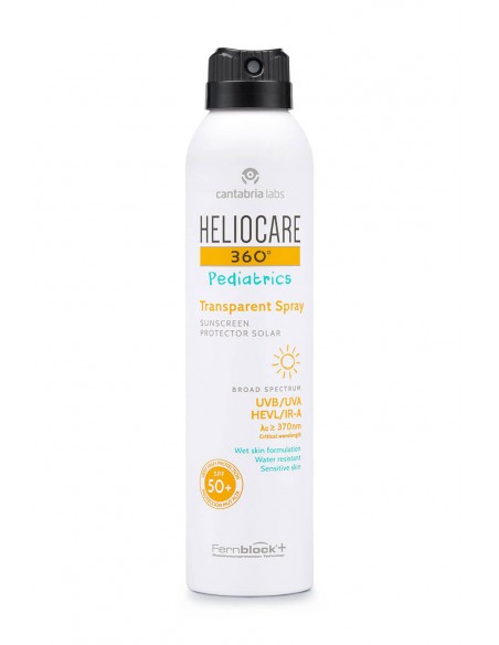 HELIOCARE 360º PEDIATRICS TRANSPARENT SPRAY SPF 50+ 200 ML HELIOCARE 360º PEDIATRICS TRANSPARENT SPRAY SPF 50+ 200 ML