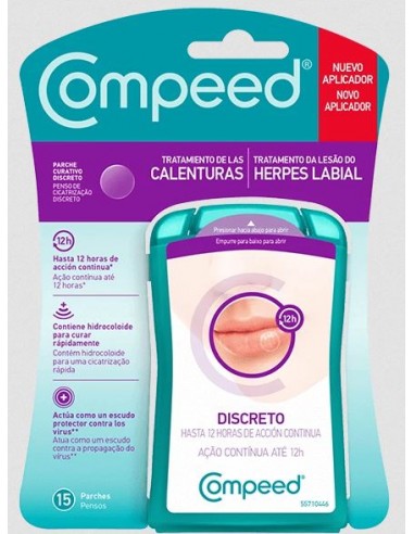 COMPEED HERPES LABIAL DISCRETO 15 PARCHES