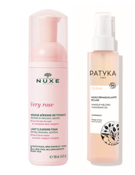 DOBLE LIMPIEZA PIEL NORMAL ACEITE PATYKA + ESPUMA NUXE
