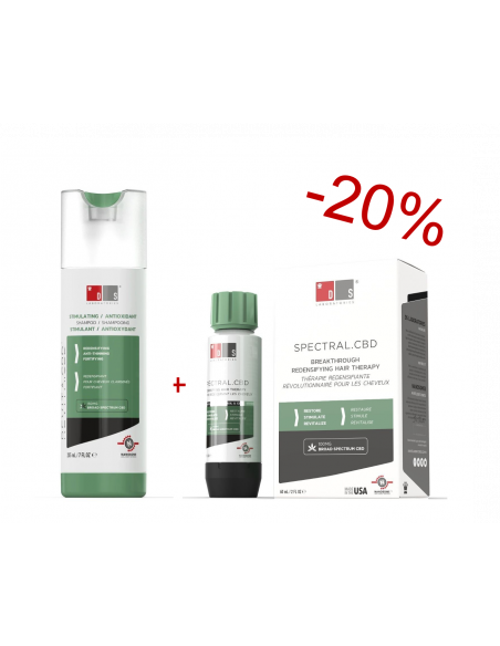 DS LABS PACK PRECIO ESPECIAL -20% SPECTRAL CBD 60ML + CHAMPÚ CBD