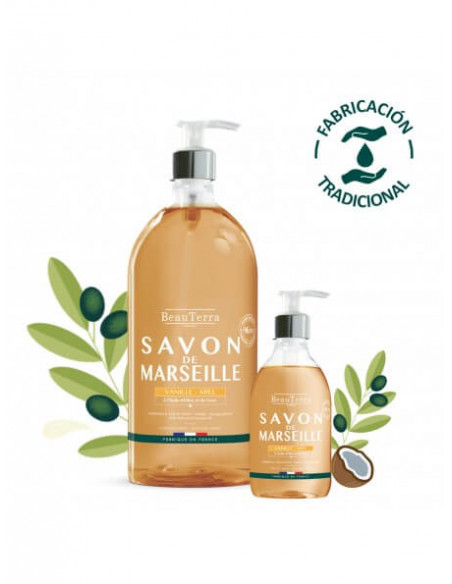 BEAUTERRE JABÓN DE MARSELLA VAINILLA Y MIEL 1L