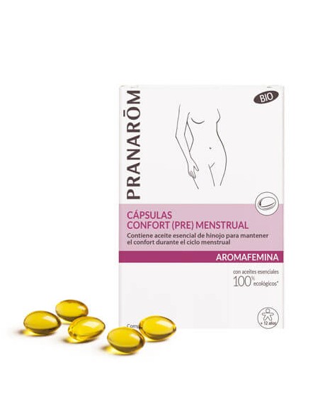 PRANAROM AROMAFEMINA CAPSULAS CONFORT PREMENSTRUAL BIO 30 CAPSULAS