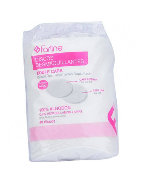 FARLINE DISCOS DESMAQUILLANTES 40 UNIDADES