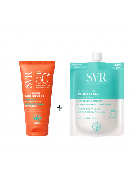 SVR PACK SOLAR E HIDRATACIÓN BLUR COLOR SPF50+ HYDRALIANE LIGERA