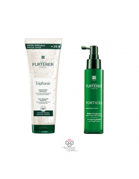 PACK REGALO CAPILAR. CHAMPÚ TRIPHASIC + LOCIÓN FORTICEA