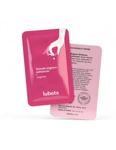 LUBETS HASTA EL INFINITO (POTENCIADOR DEL ORGASMO FEMENINO) 10 UNIDADES