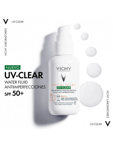 VICHY UV CLEAR FLUIDO FOTOPROTECTOR PIEL GRASA SPF50+ 40ML