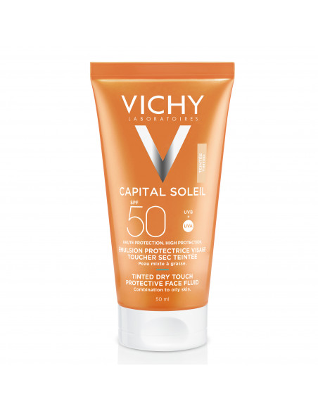VICHY CREMA COLOR ROSTRO TACTO SECO FOTOPROTECTOR SPF50+ 40ML