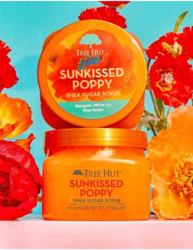 TREE HUT EXFOLIANTE SUNKISSED POPPY 510G