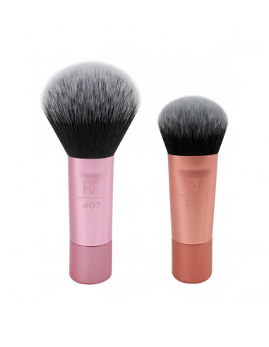 REAL TECHNIQUES KIT MINI BROCHAS RT407 Y RT200 (BASE Y COLORETE)