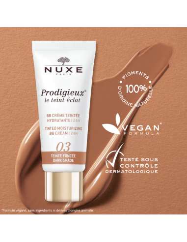 NUXE BB CREAM HIDRATANTE CON COLOR 30 ML-TONO OSCURO