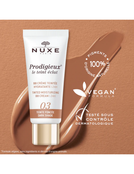 NUXE BB CREAM HIDRATANTE CON COLOR 30 ML-TONO OSCURO