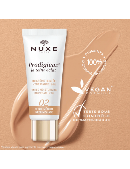 NUXE BB CREAM HIDRATANTE CON COLOR 30 ML-TONO MEDIO
