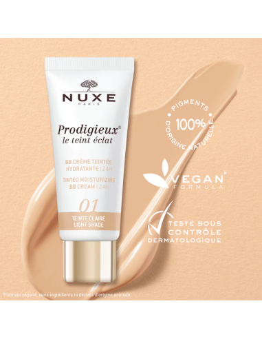 NUXE BB CREAM HIDRATANTE CON COLOR 30 ML-TONO CLARO