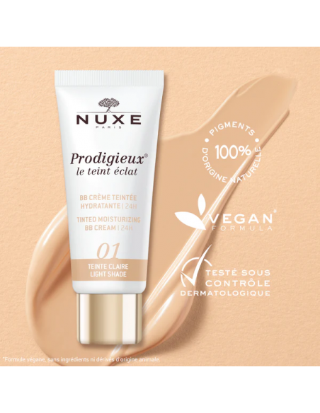 NUXE BB CREAM HIDRATANTE CON COLOR 30 ML-TONO CLARO
